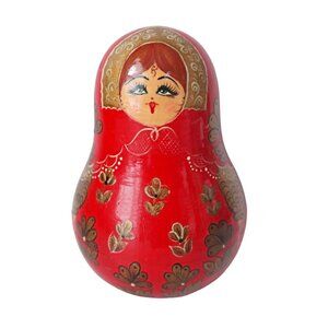 Vintage Russian Roly Poly Chime Doll